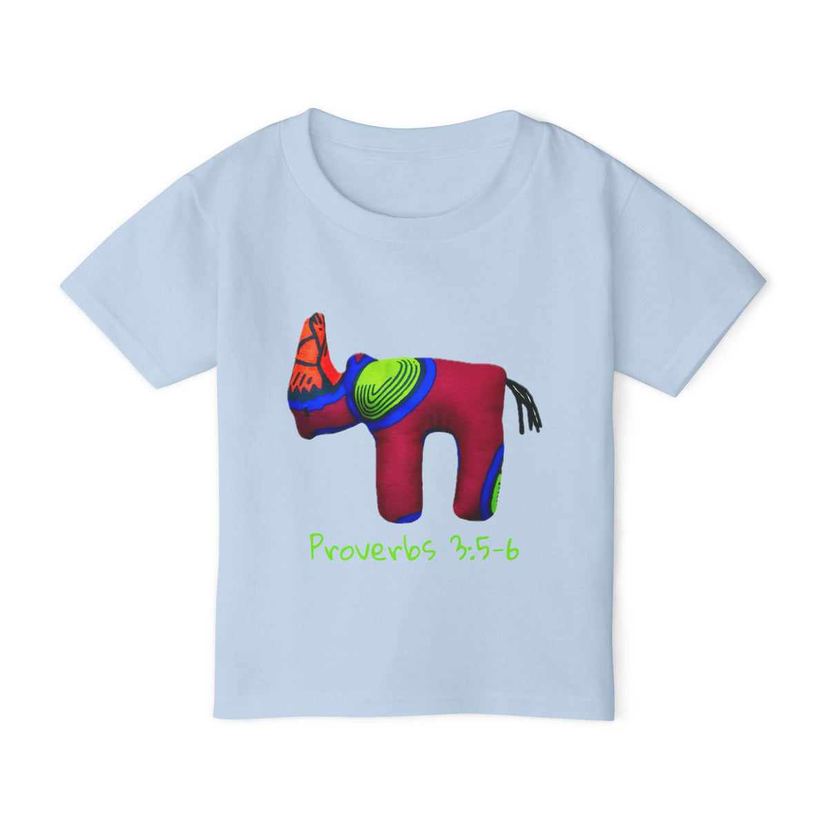 Colorful Rhino Proverbs 25:5-6 Toddler T-Shirt