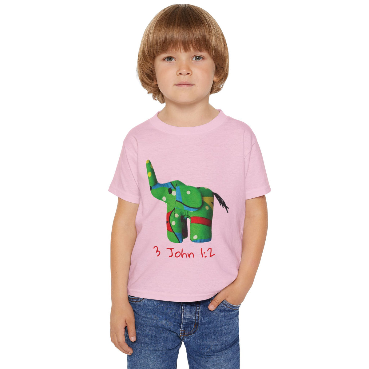Elephant Bible Verse John 1:2 Toddler T-Shirt