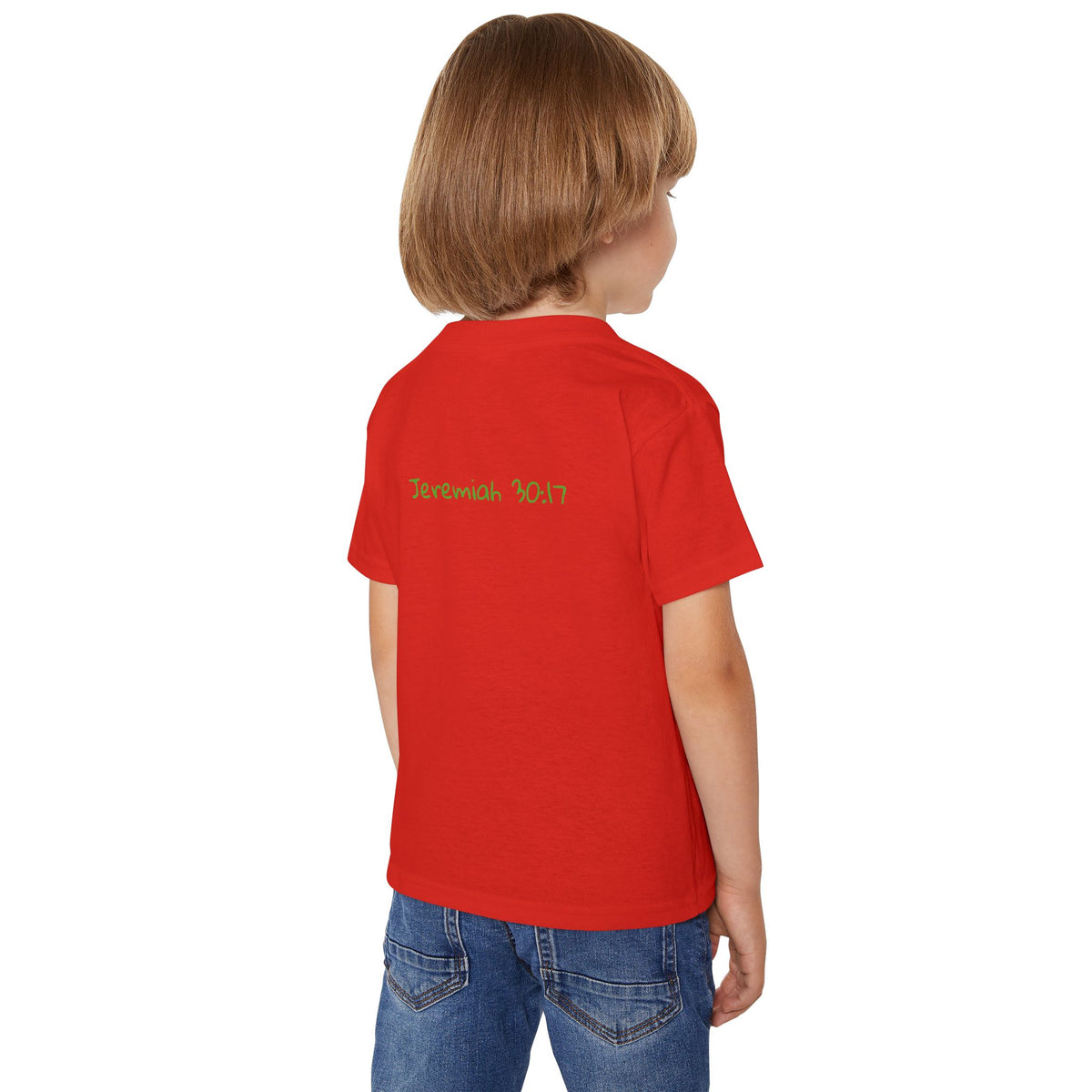 Jeremiah 30:17 Giraffe Scripture Toddler T-Shirt