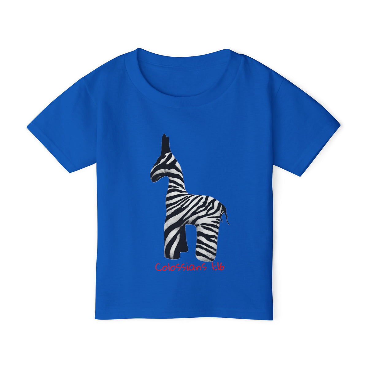 Zebra Jesus Loves Me Graphic Toddler T-Shirt