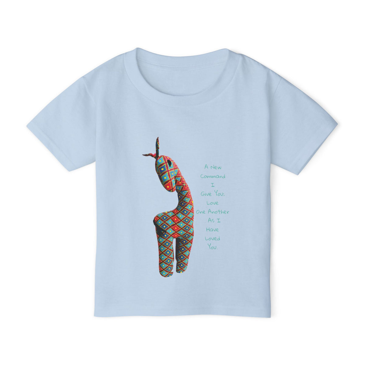 Colorful Giraffe Bible Verse Toddler T-Shirt