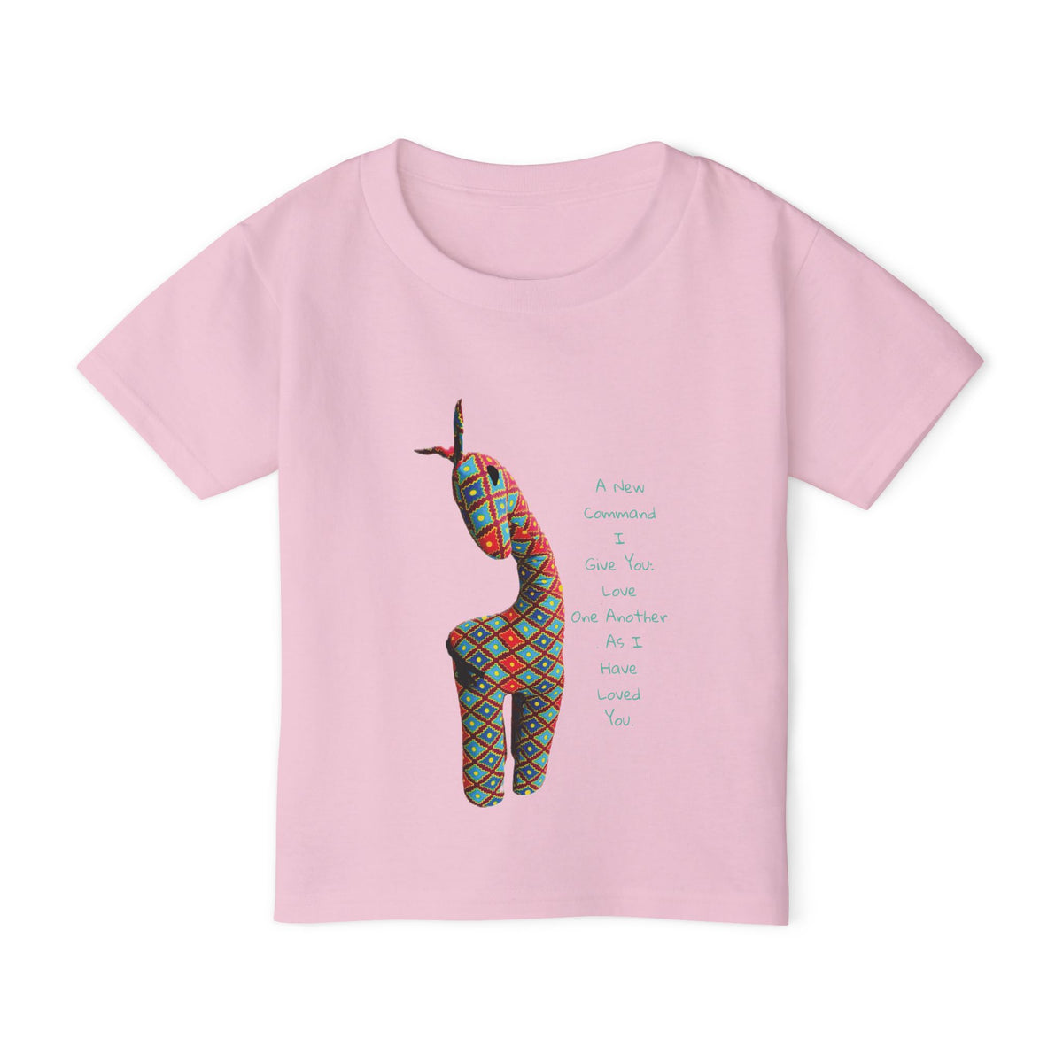 Colorful Giraffe Bible Verse Toddler T-Shirt