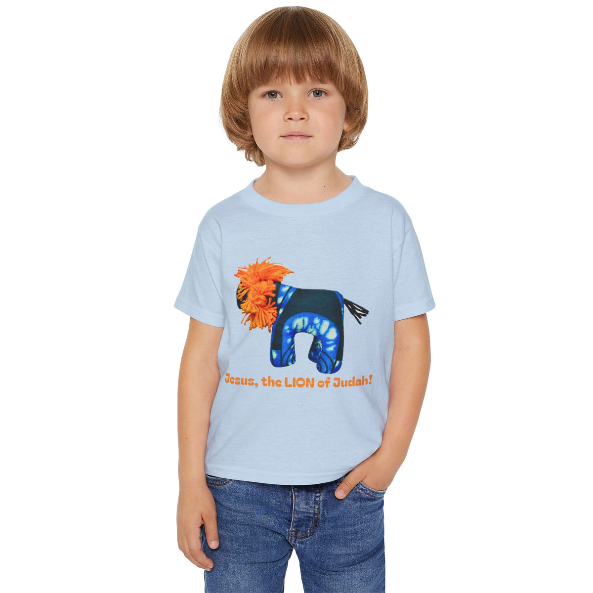 Jesus Lion of Judah Toddler T-Shirt, Christian Lion Design