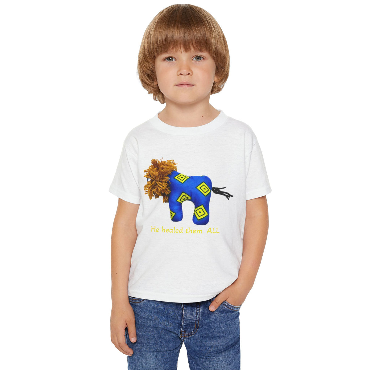 Cute Blue Lion Toddler T-Shirt