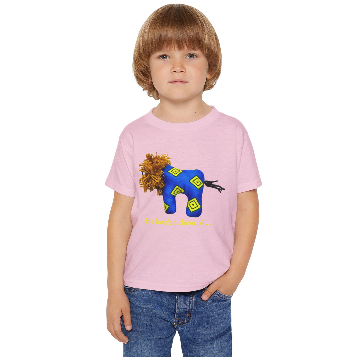 Cute Blue Lion Toddler T-Shirt
