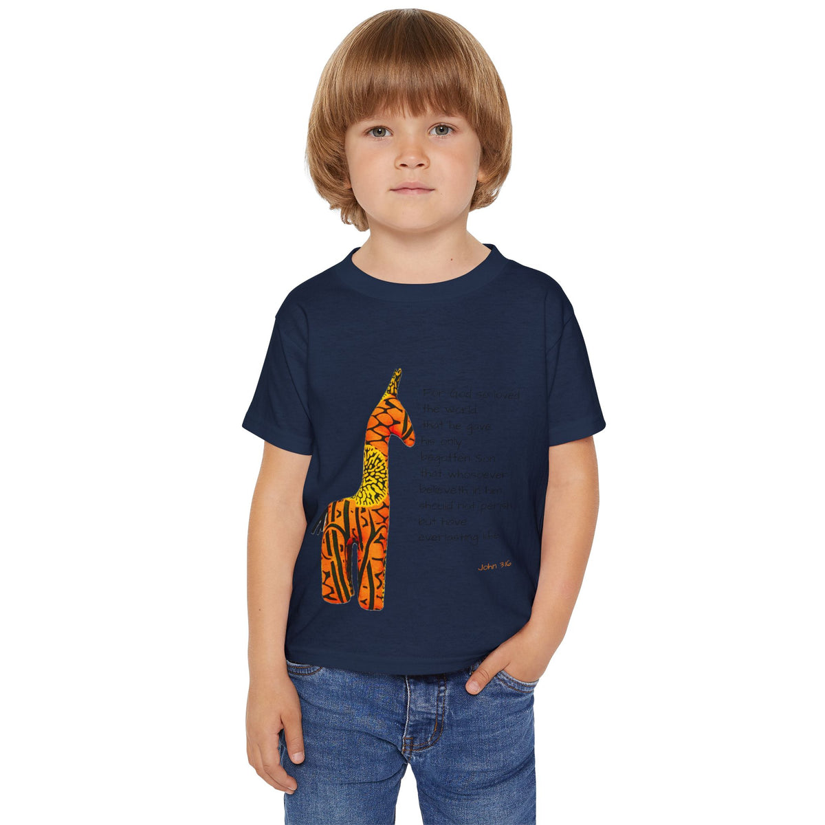 Colorful Giraffe Quote Toddler T-Shirt