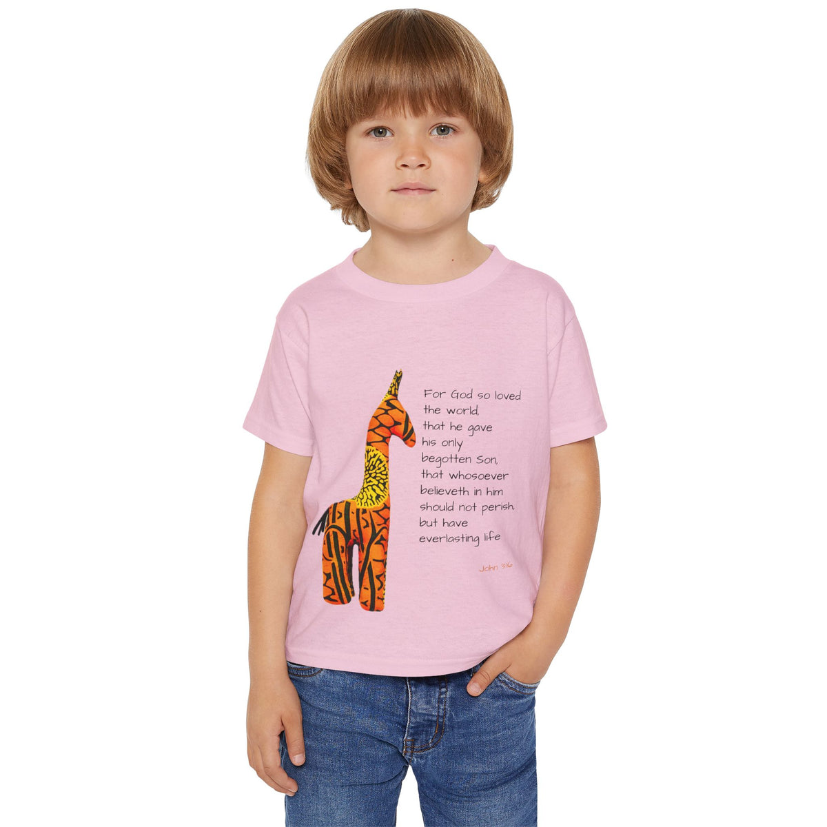 Colorful Giraffe Quote Toddler T-Shirt