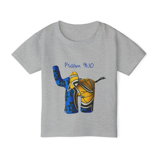 Psalm 9:10 cute Elephant Illustration Toddler T-Shirt