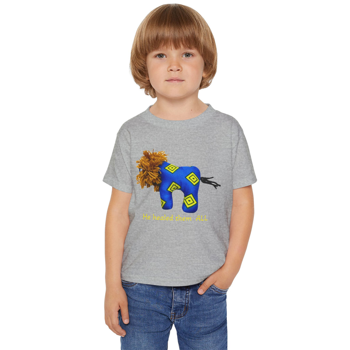 Cute Blue Lion Toddler T-Shirt