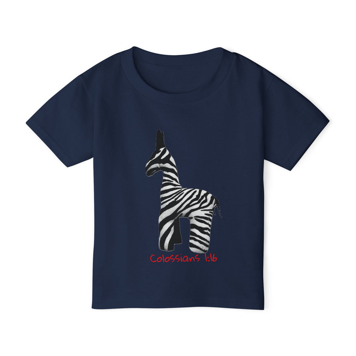 Zebra Jesus Loves Me Graphic Toddler T-Shirt