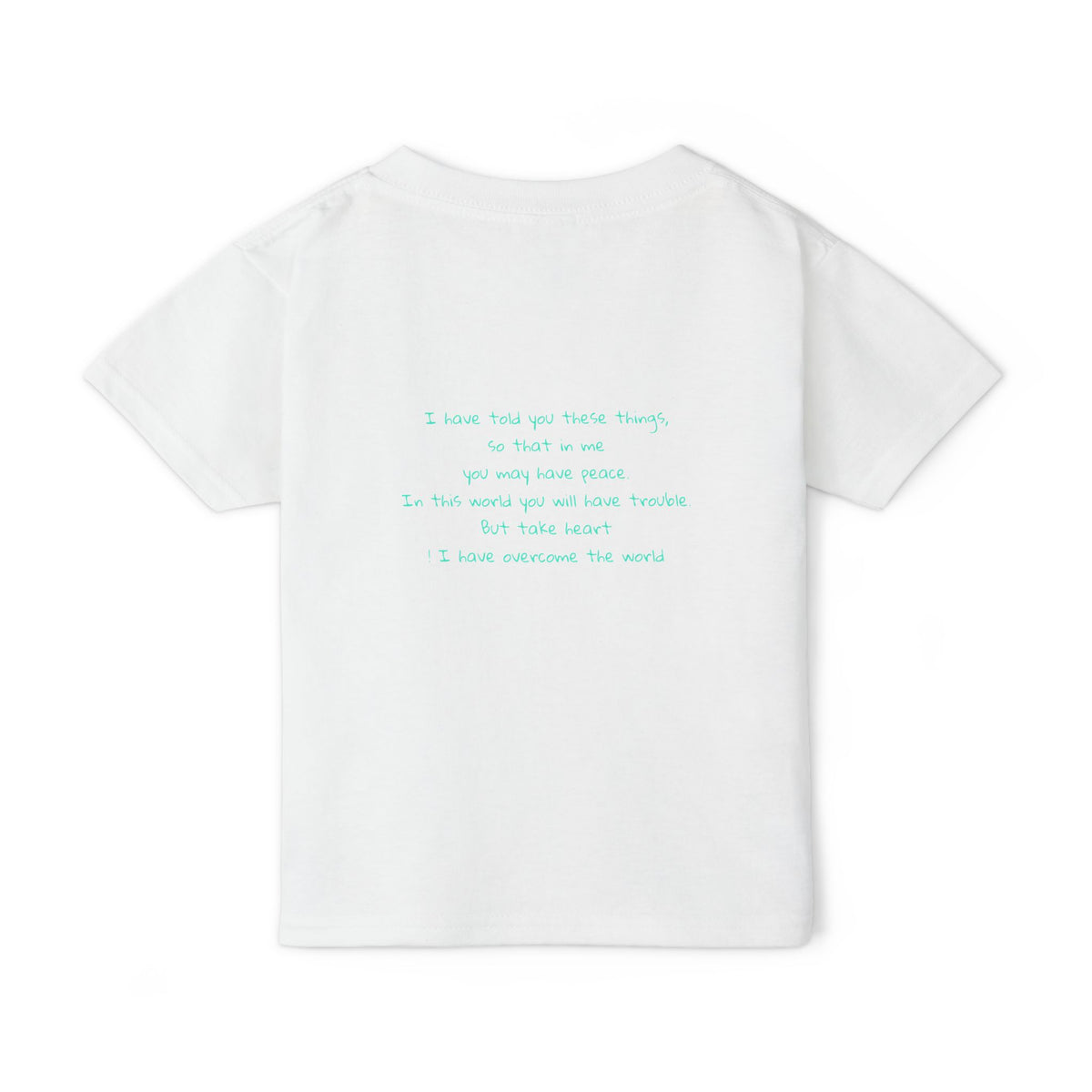 Colorful Giraffe John 16:33 Bible Verse Toddler T-Shirt