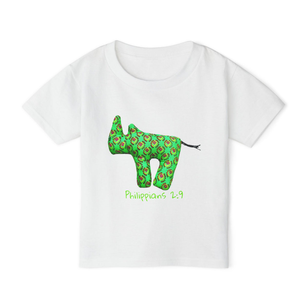 Green Rhino Illustration Toddler T-Shirt