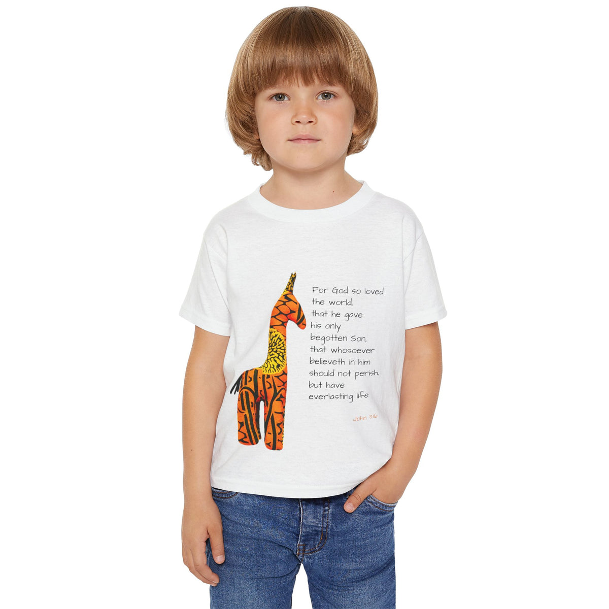 Colorful Giraffe Quote Toddler T-Shirt