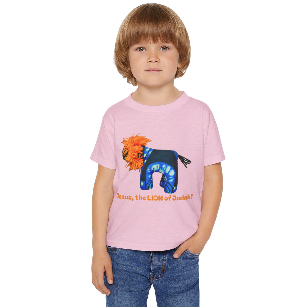 Jesus Lion of Judah Toddler T-Shirt, Christian Lion Design