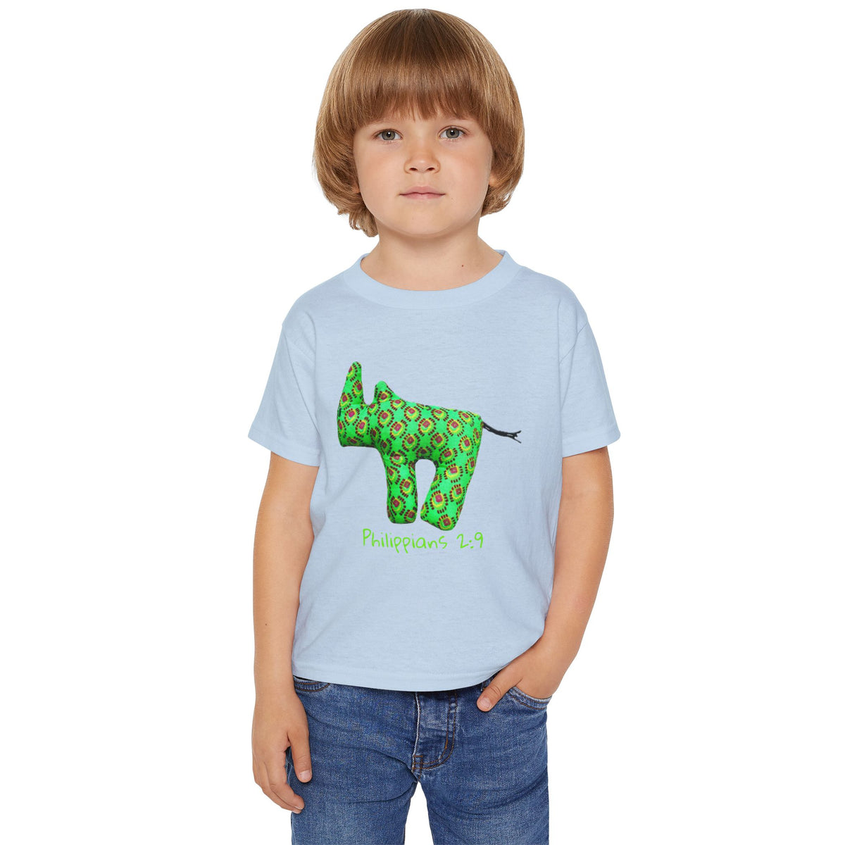 Green Rhino Illustration Toddler T-Shirt