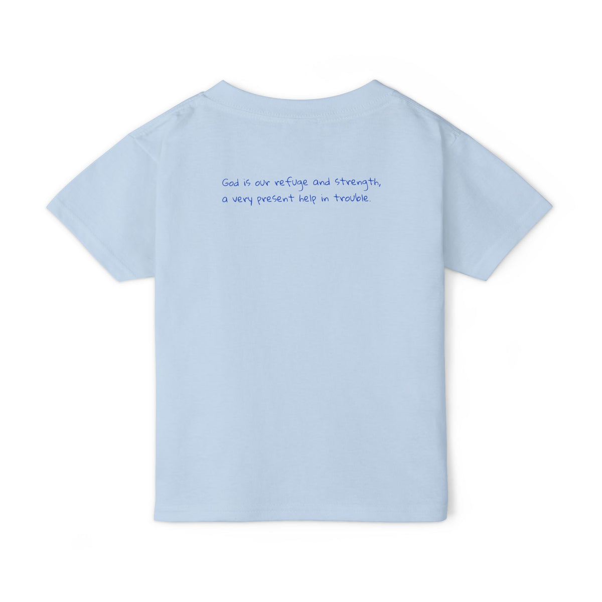 Psalm 46:1 Colorful Rhino Toddler T-Shirt