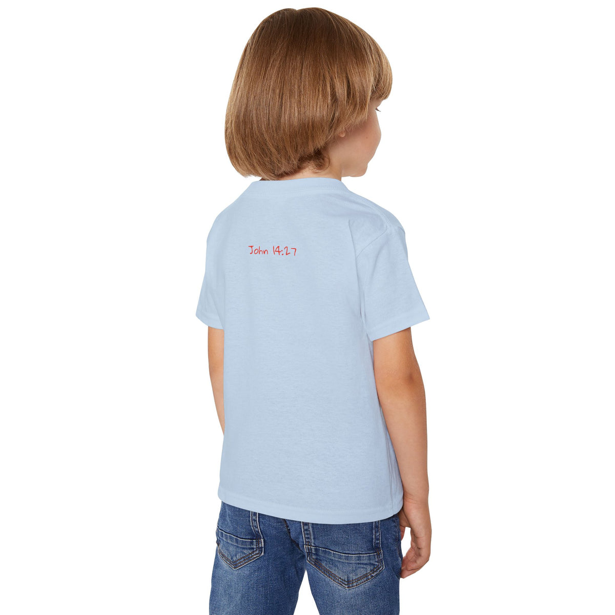 Colorful Giraffe with John 14:7 Verse Toddler T-Shirt