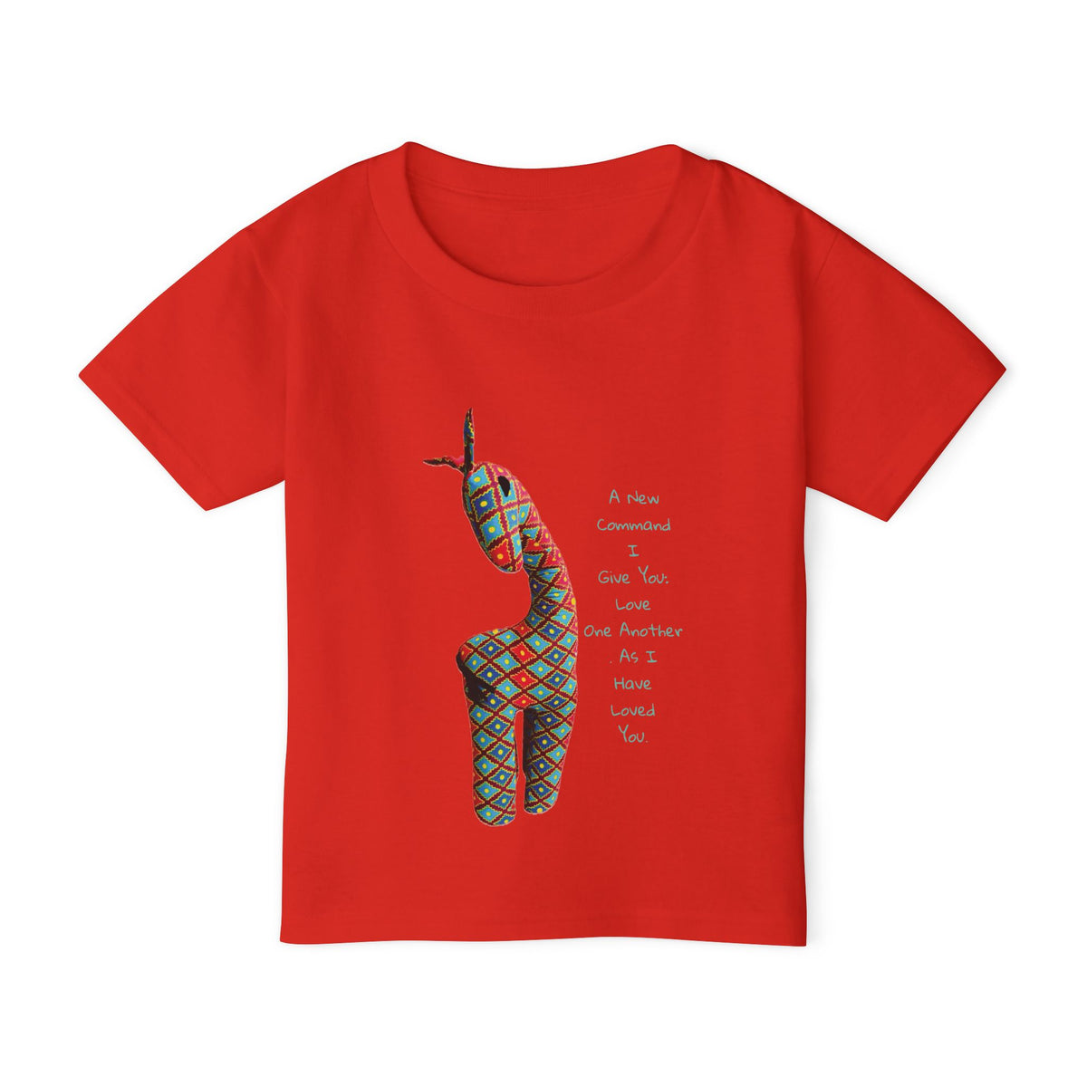 Colorful Giraffe Bible Verse Toddler T-Shirt