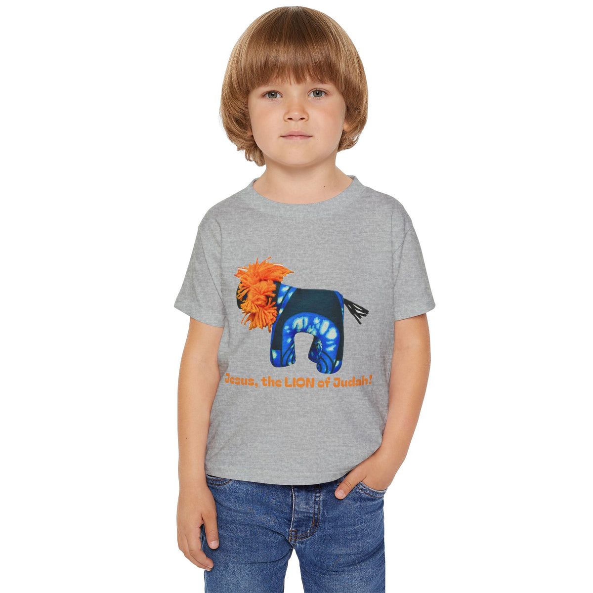 Jesus Lion of Judah Toddler T-Shirt, Christian Lion Design