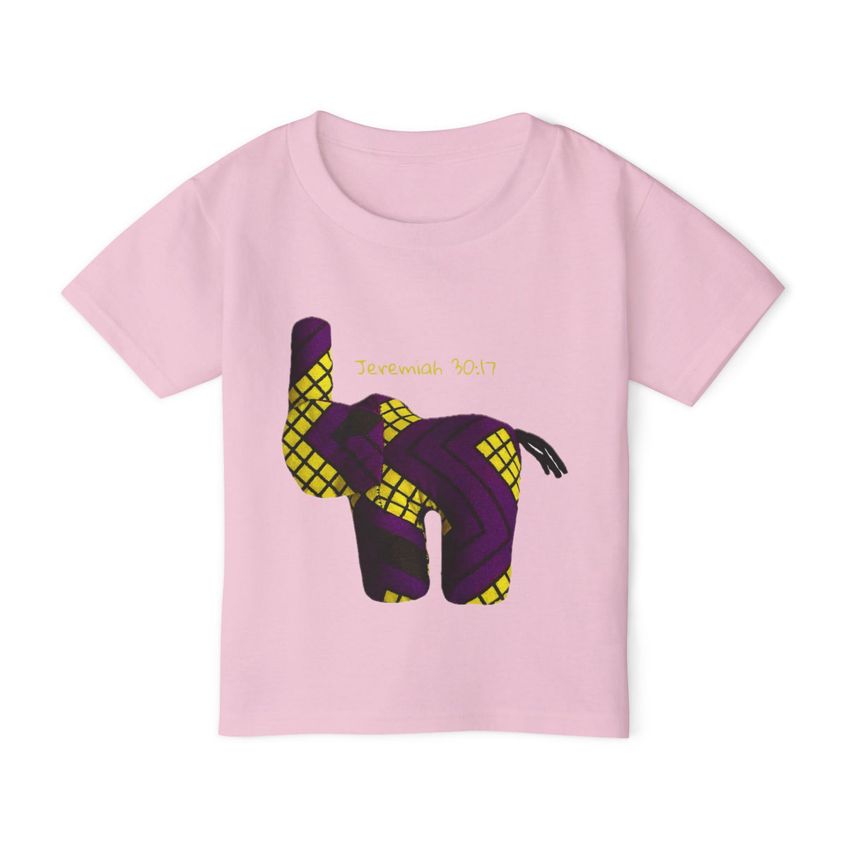 Purple Plaid Elephant Jeremiah 29:11 Toddler T-Shirt