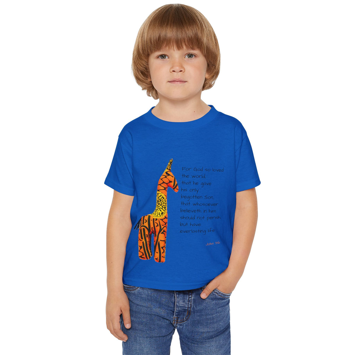 Colorful Giraffe Quote Toddler T-Shirt