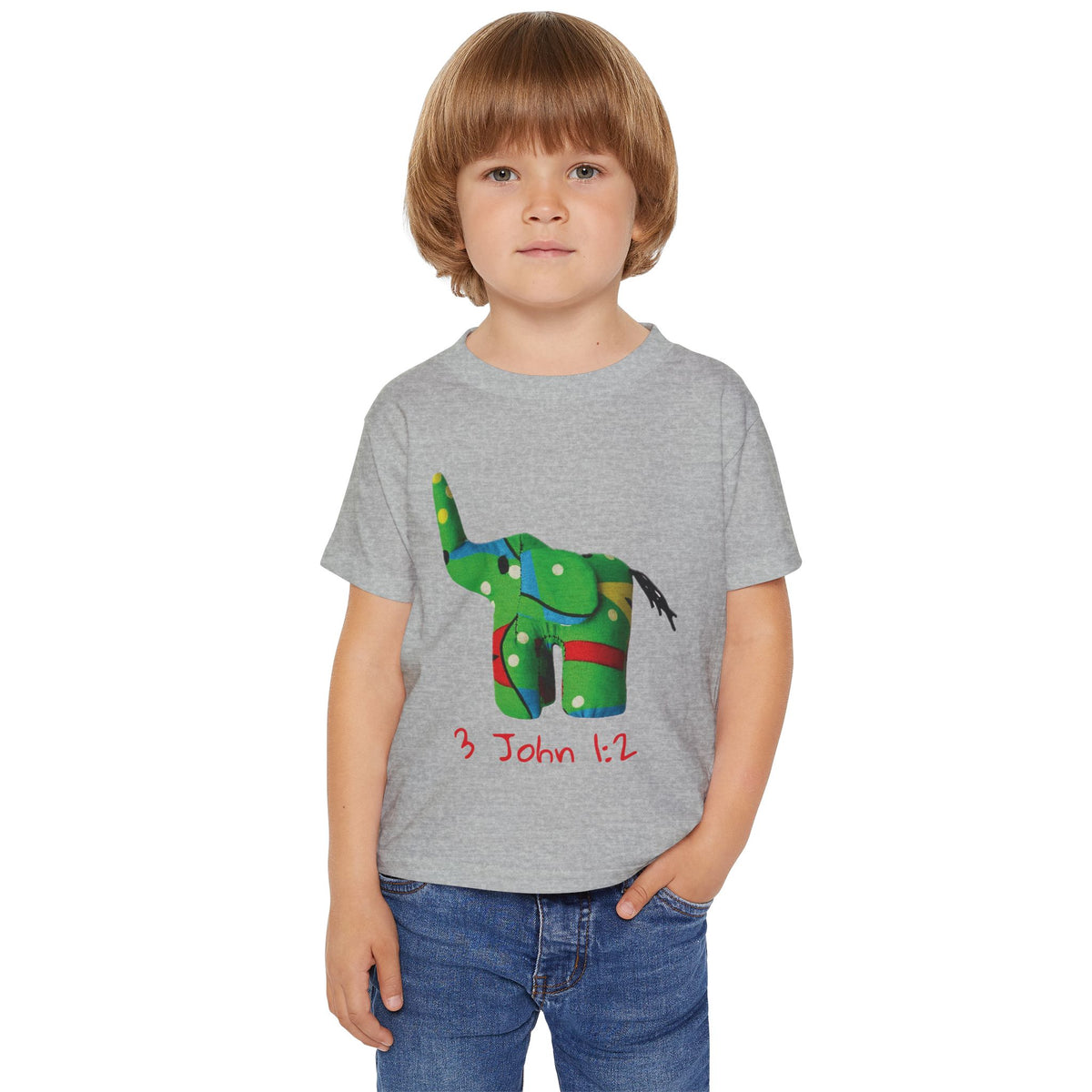 Elephant Bible Verse John 1:2 Toddler T-Shirt