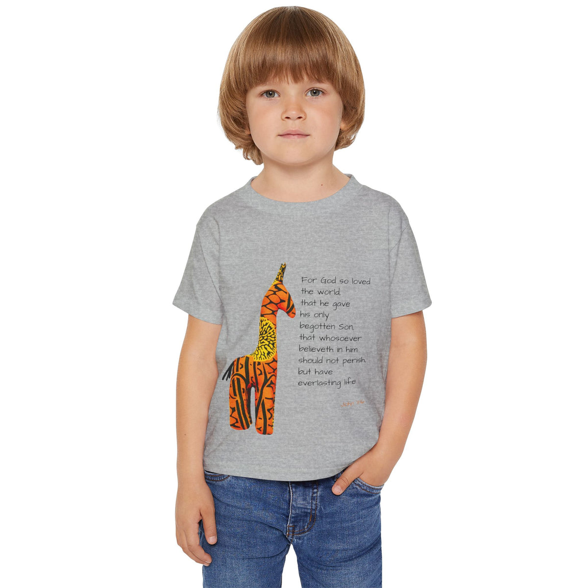 Colorful Giraffe Quote Toddler T-Shirt
