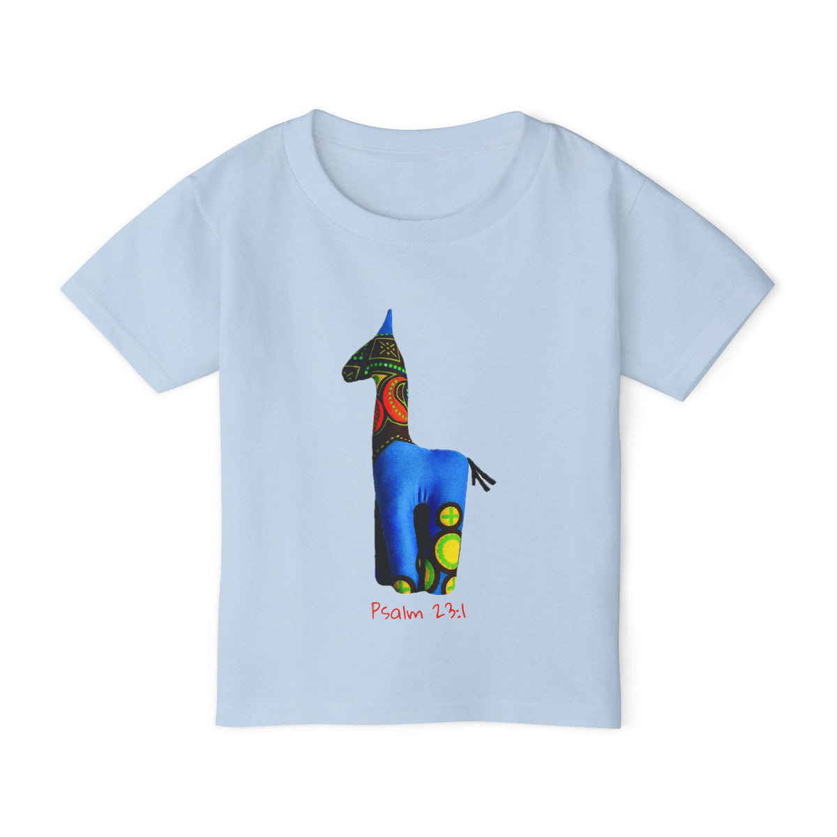 Colorful Giraffe Psalm 23:4 Toddler T-Shirt