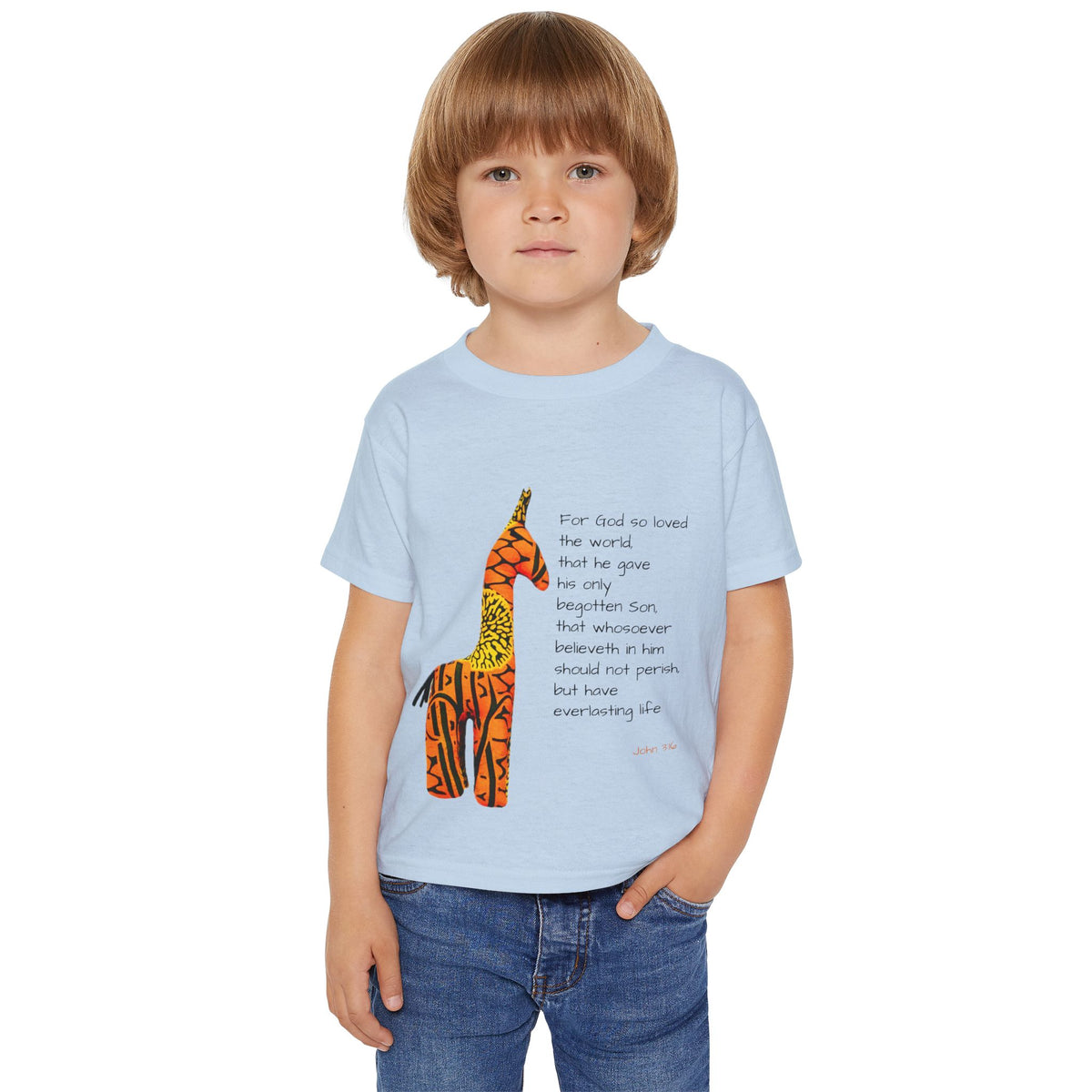 Colorful Giraffe Quote Toddler T-Shirt