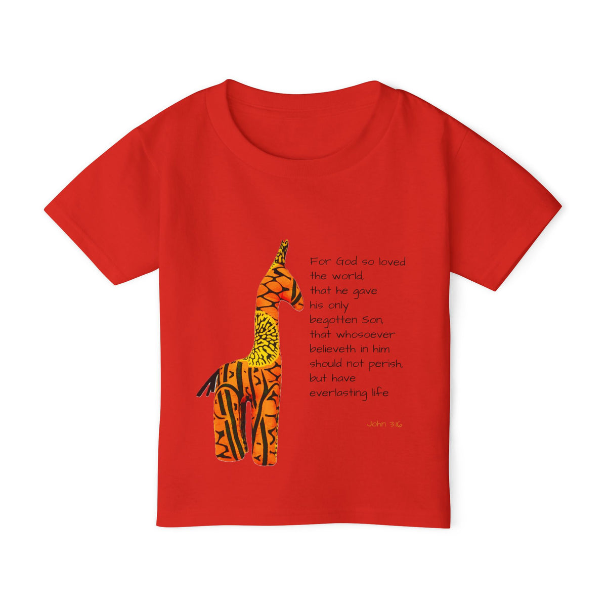 Colorful Giraffe Quote Toddler T-Shirt