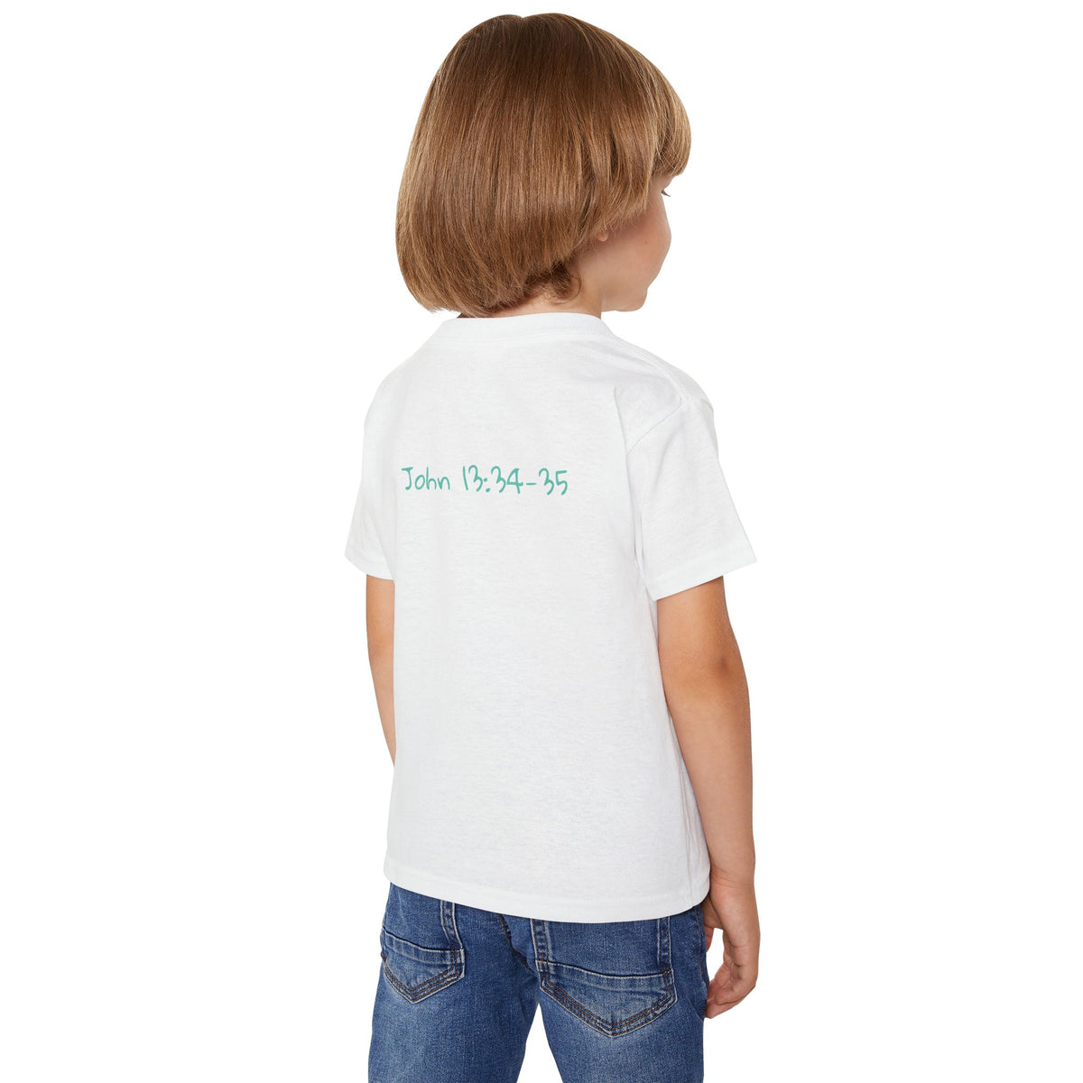 Colorful Giraffe Bible Verse Toddler T-Shirt