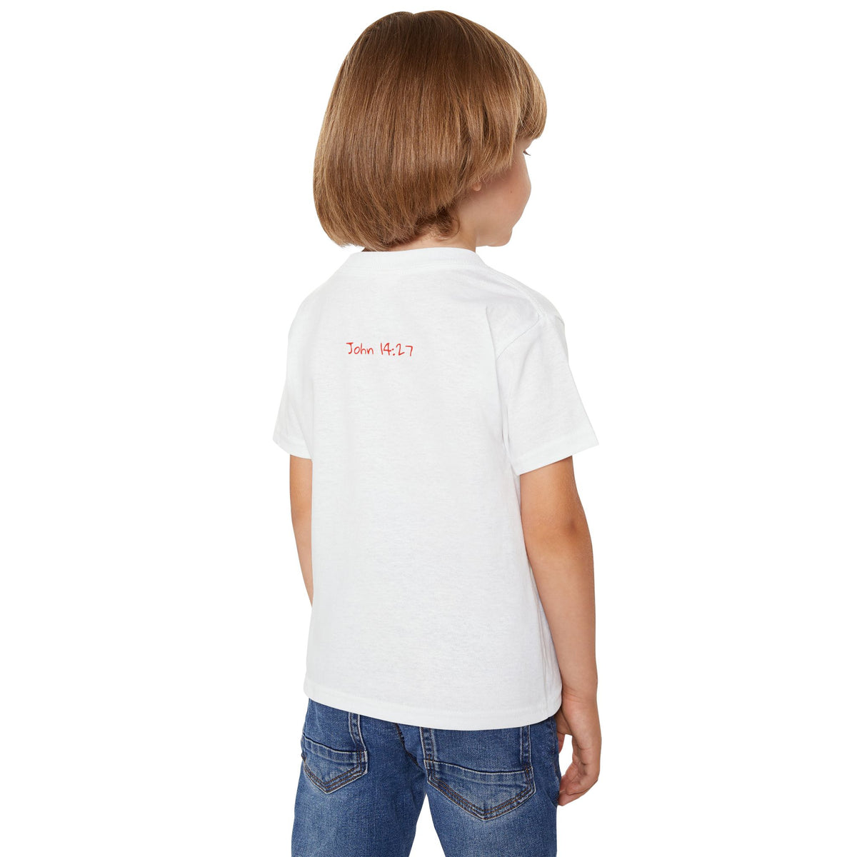 Colorful Giraffe with John 14:7 Verse Toddler T-Shirt