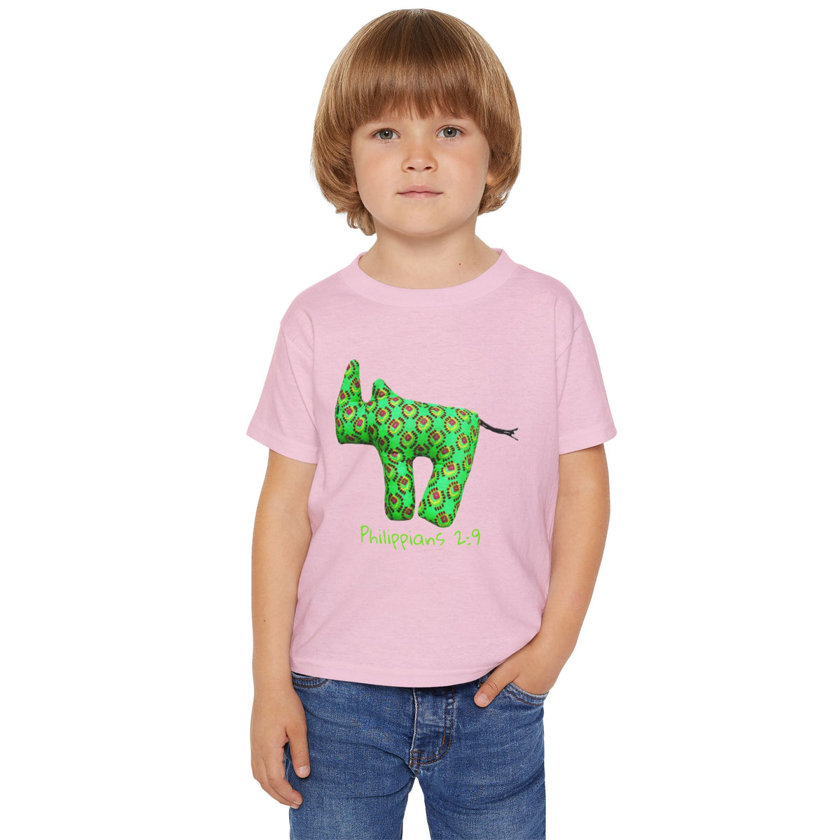 Green Rhino Illustration Toddler T-Shirt