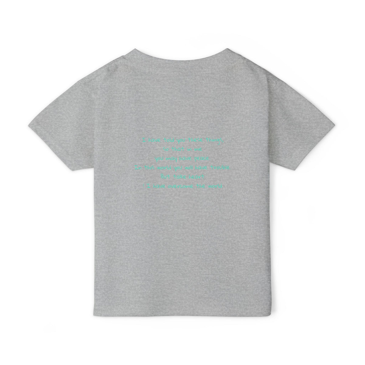 Colorful Giraffe John 16:33 Bible Verse Toddler T-Shirt