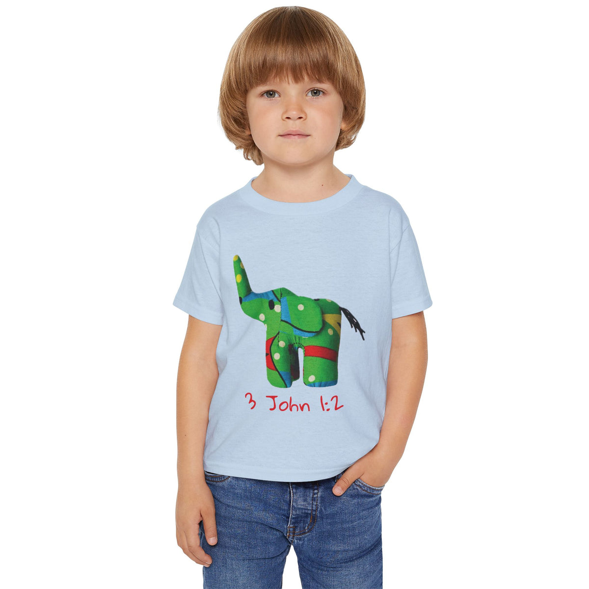 Elephant Bible Verse John 1:2 Toddler T-Shirt