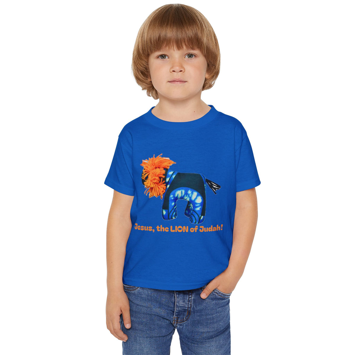 Jesus Lion of Judah Toddler T-Shirt, Christian Lion Design