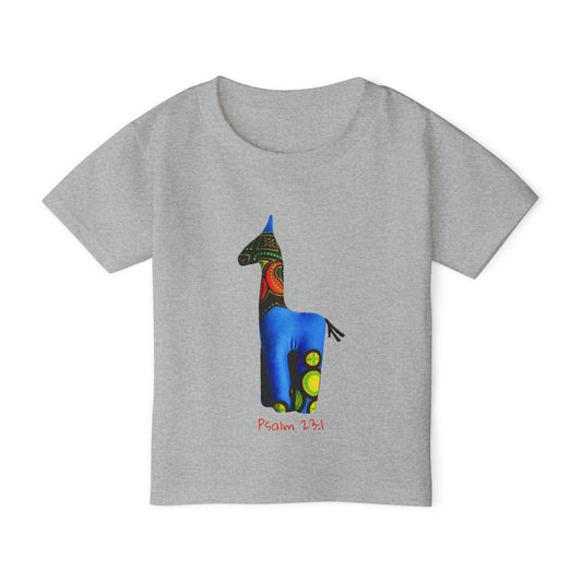 Colorful Giraffe Psalm 23:4 Toddler T-Shirt