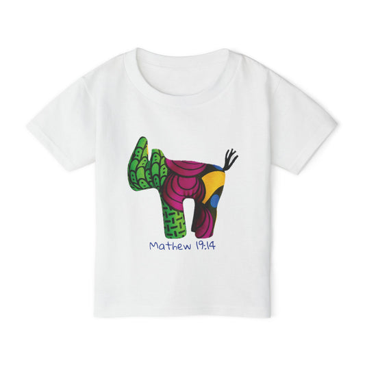 Colorful Rhino Illustration Toddler T-Shirt