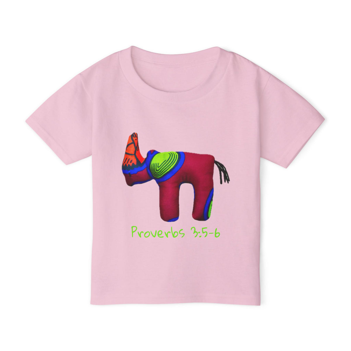 Colorful Rhino Proverbs 25:5-6 Toddler T-Shirt
