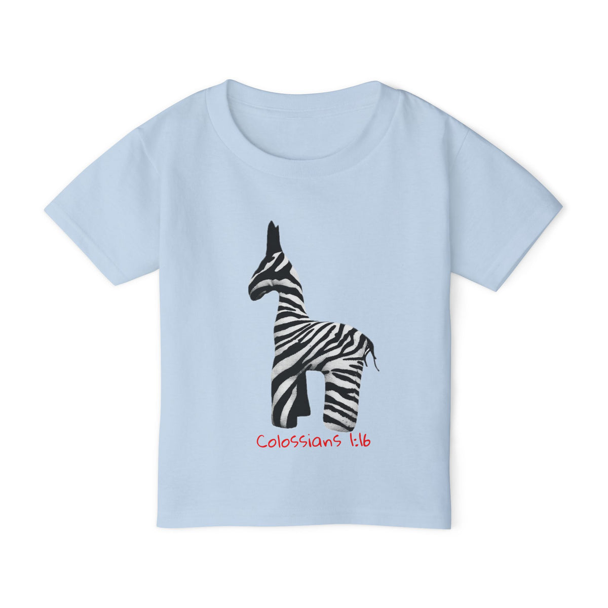 Zebra Jesus Loves Me Graphic Toddler T-Shirt