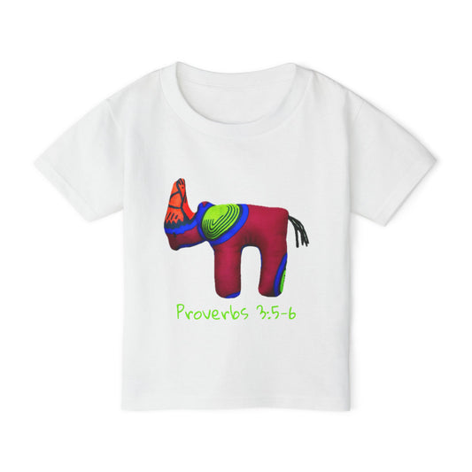 Colorful Rhino Proverbs 25:5-6 Toddler T-Shirt