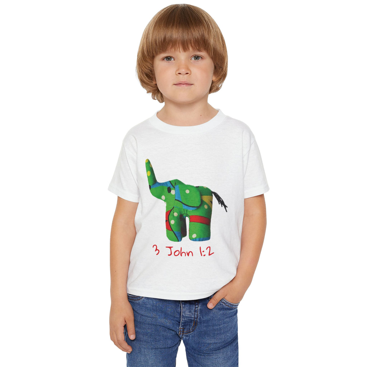 Elephant Bible Verse John 1:2 Toddler T-Shirt