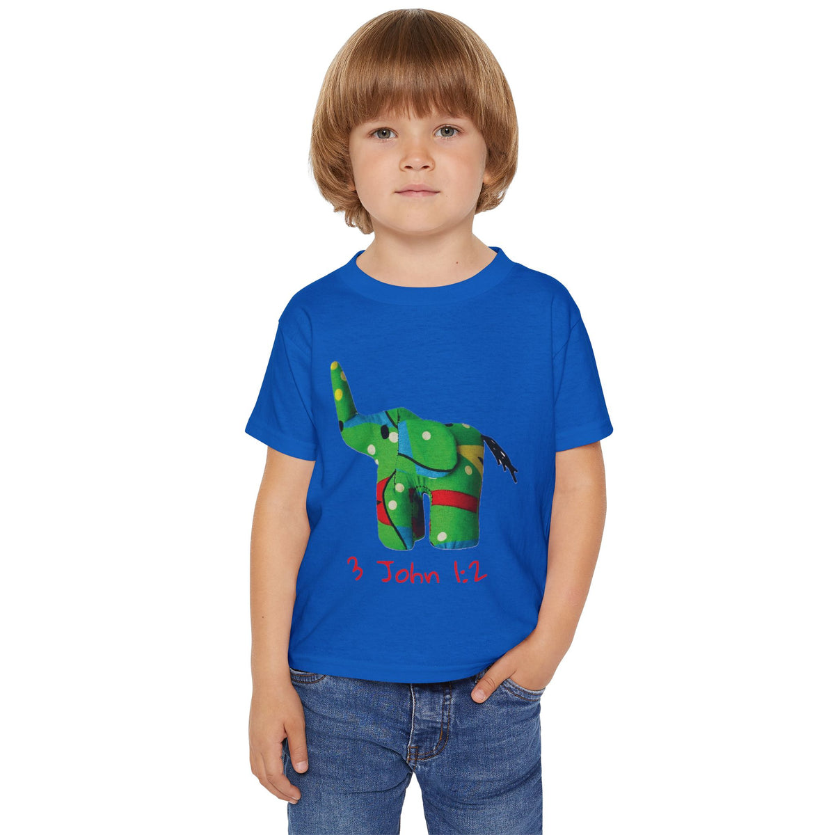 Elephant Bible Verse John 1:2 Toddler T-Shirt