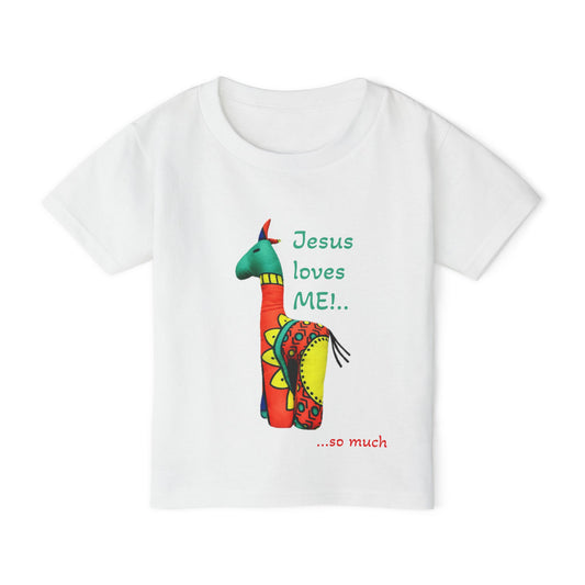 Jesus Loves Me Giraffe John 3:16 Toddler T-Shirt