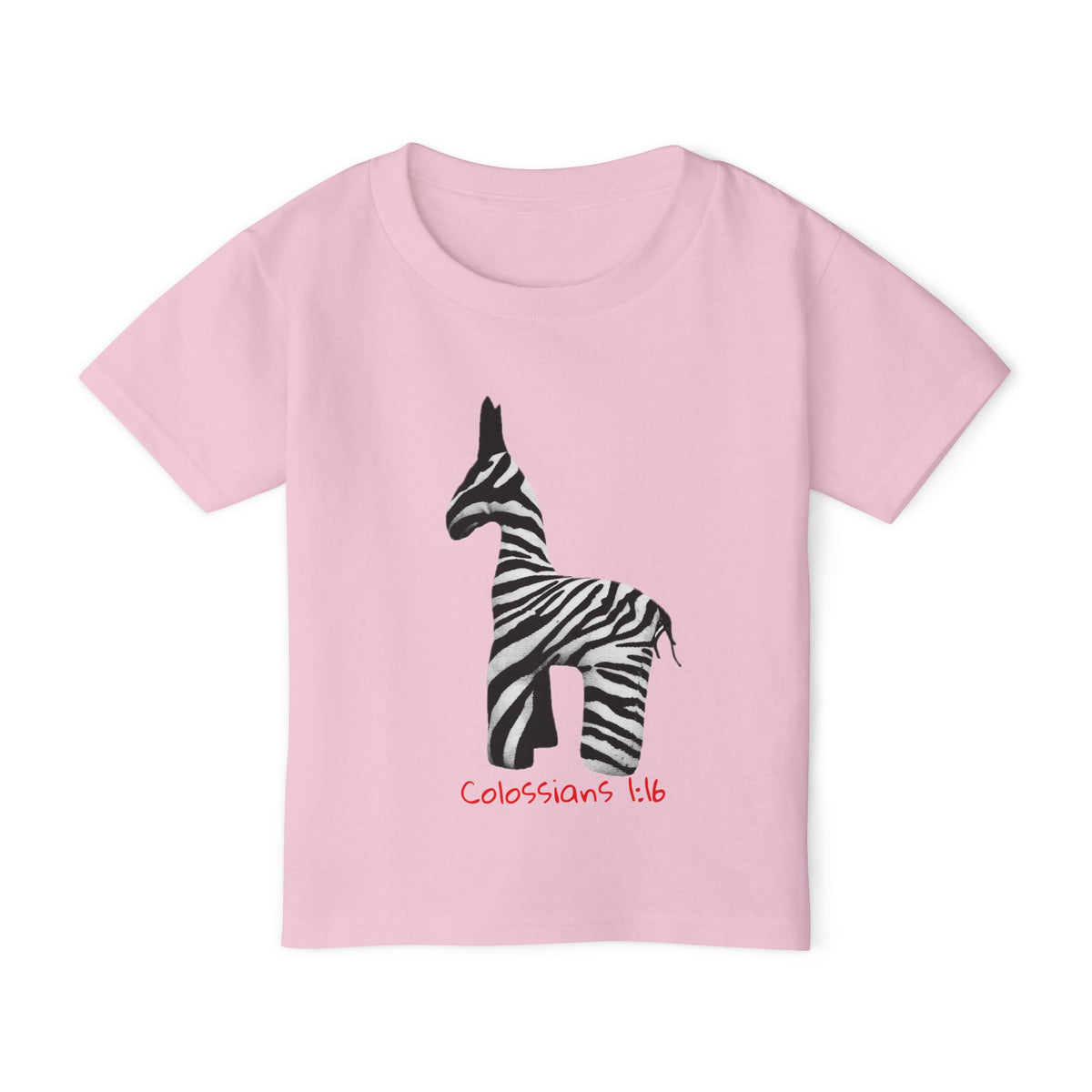 Zebra Jesus Loves Me Graphic Toddler T-Shirt