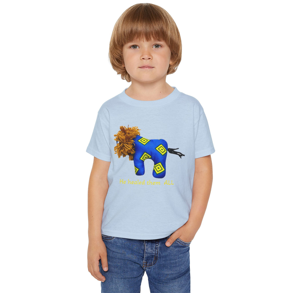 Cute Blue Lion Toddler T-Shirt