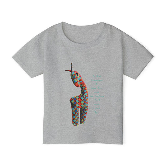 Colorful Giraffe Bible Verse Toddler T-Shirt