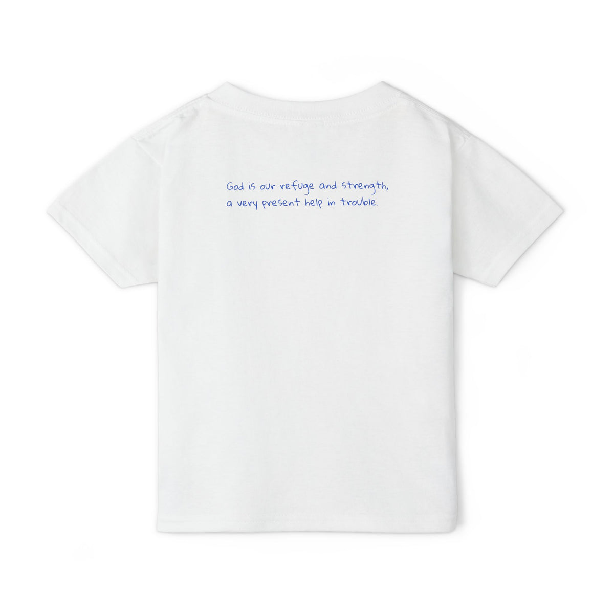 Psalm 46:1 Colorful Rhino Toddler T-Shirt