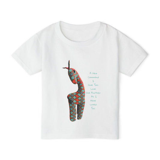 Colorful Giraffe Bible Verse Toddler T-Shirt