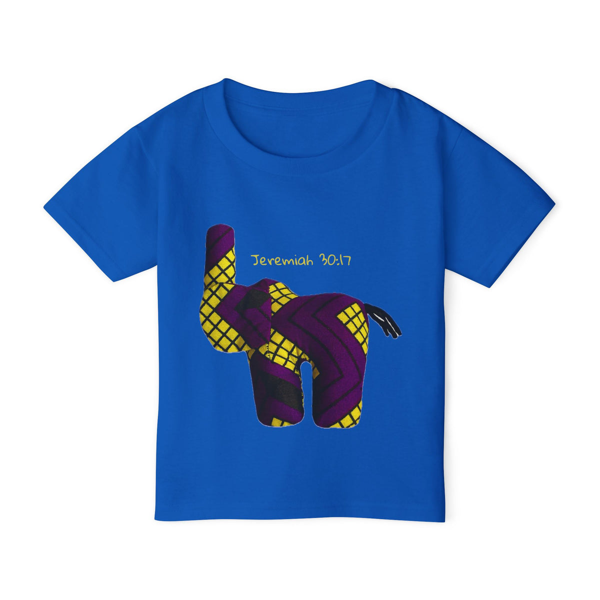 Purple Plaid Elephant Jeremiah 29:11 Toddler T-Shirt
